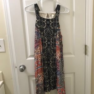 Francesca’s patterned dress